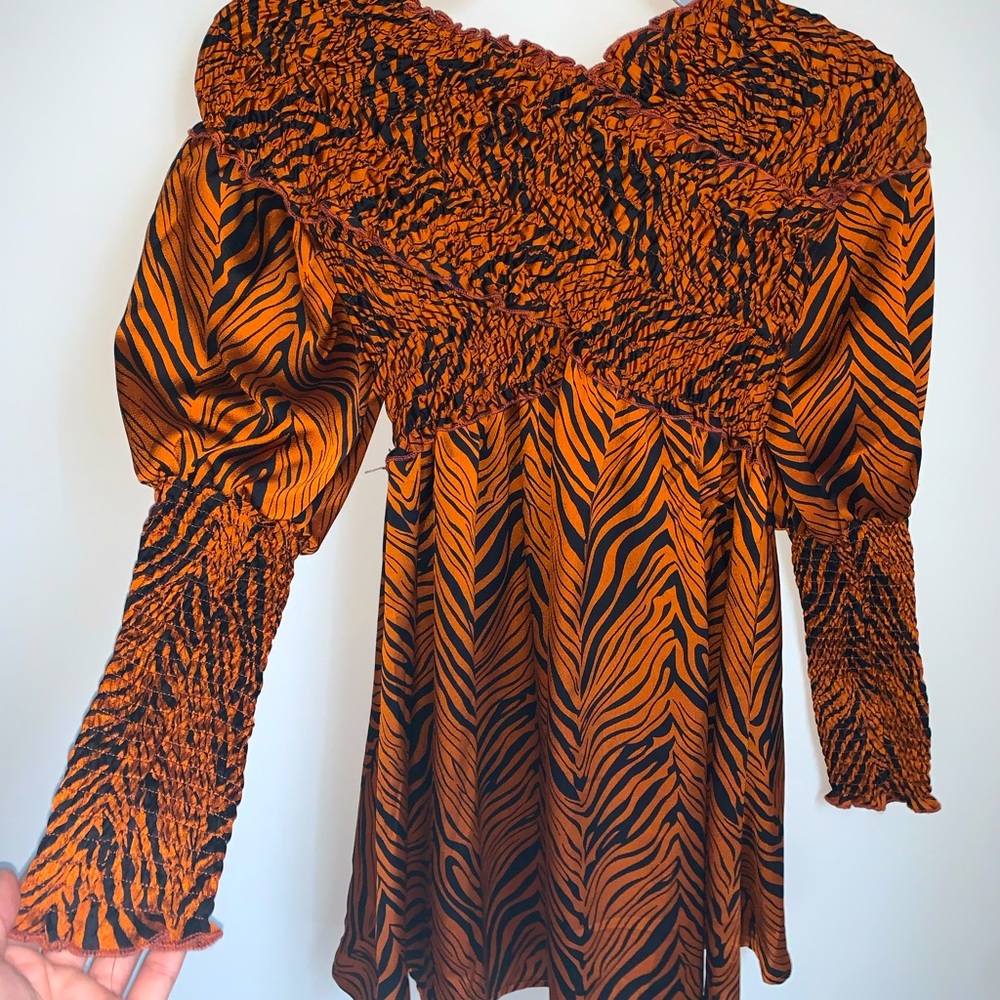 Tiger print dress, size small, SHEIN